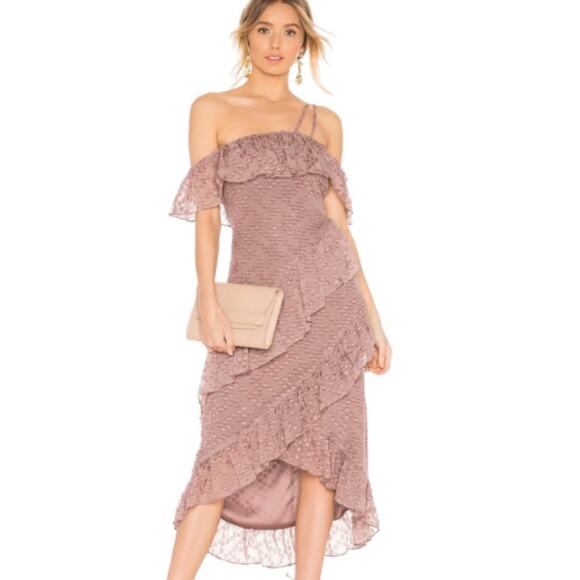 HOUSE OF HARLOW 1960 x REVOLVE Reno Mauve Midi Dress NWT Size S - Picture 1 of 3